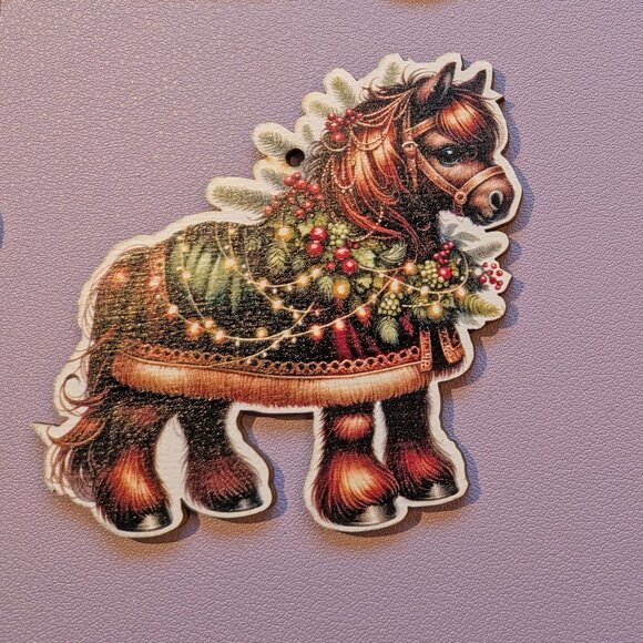 Never used Set of 20 My Little Pony Christmas ornaments or gift tags, Balsa wood - Picture 11 of 15